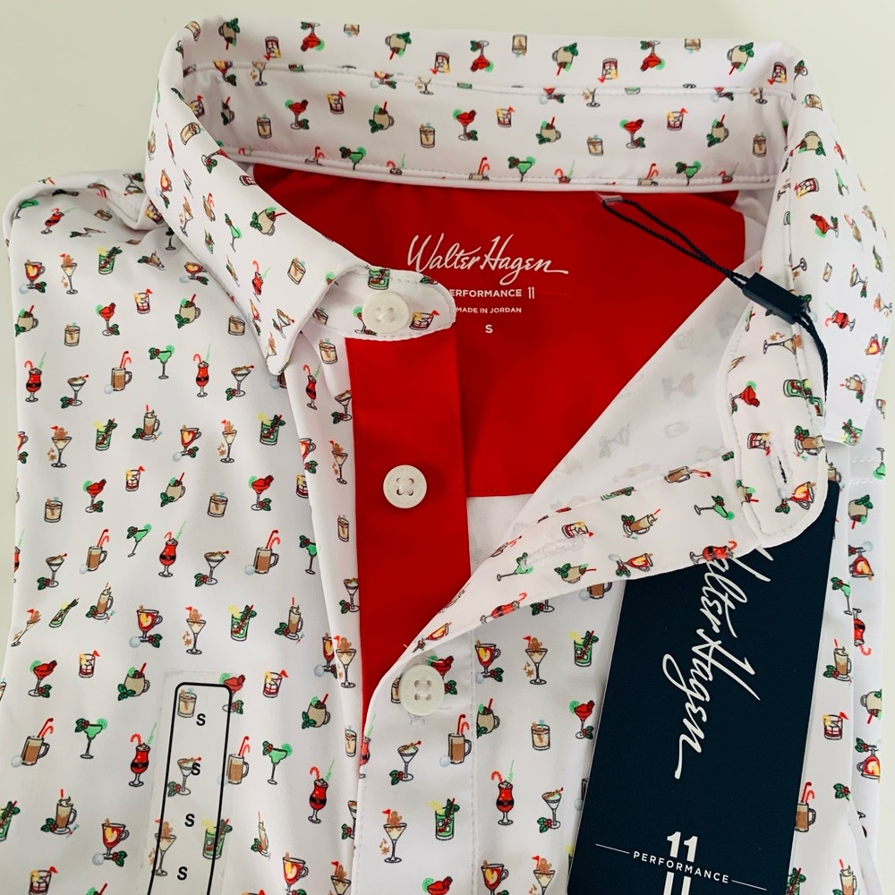 NWT Walter Hagen Performance II Classic Polo Men’s Cocktail Print size Small